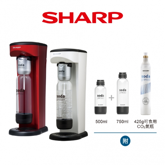 SHARP夏普 CO-SM1T Soda Presso氣泡水機-單支氣瓶